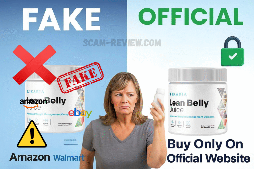 Ikaria Juice fake and real bottle