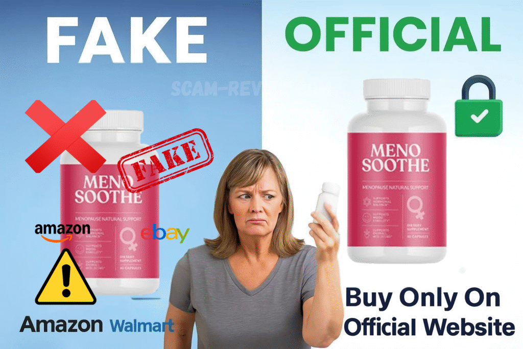 MenoSoothe fake and real bottle