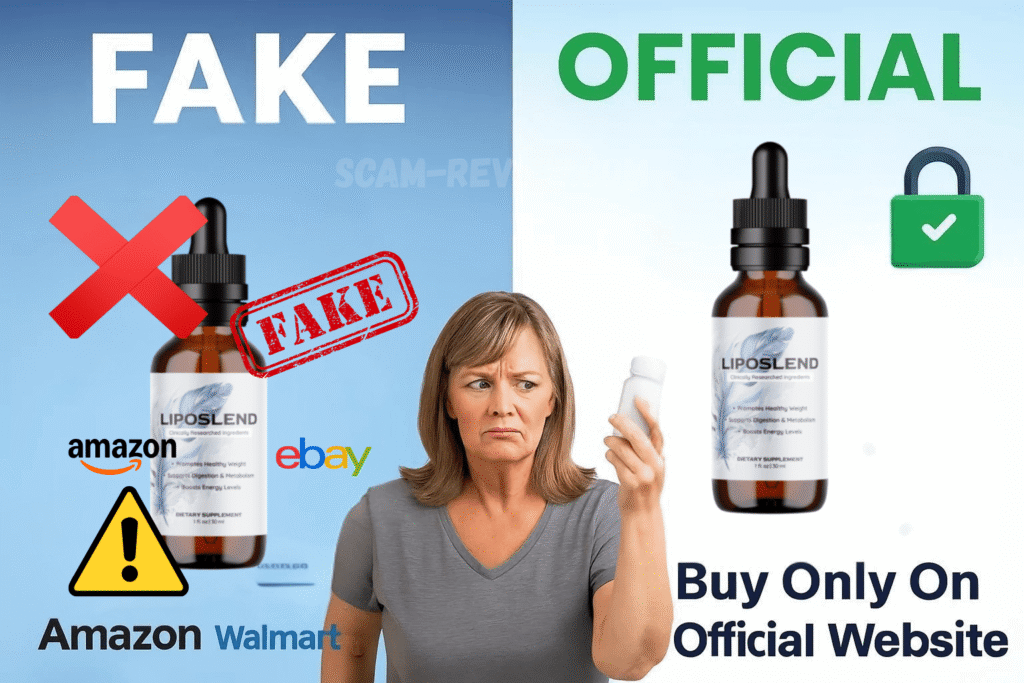 LipoSlend fake and real bottle