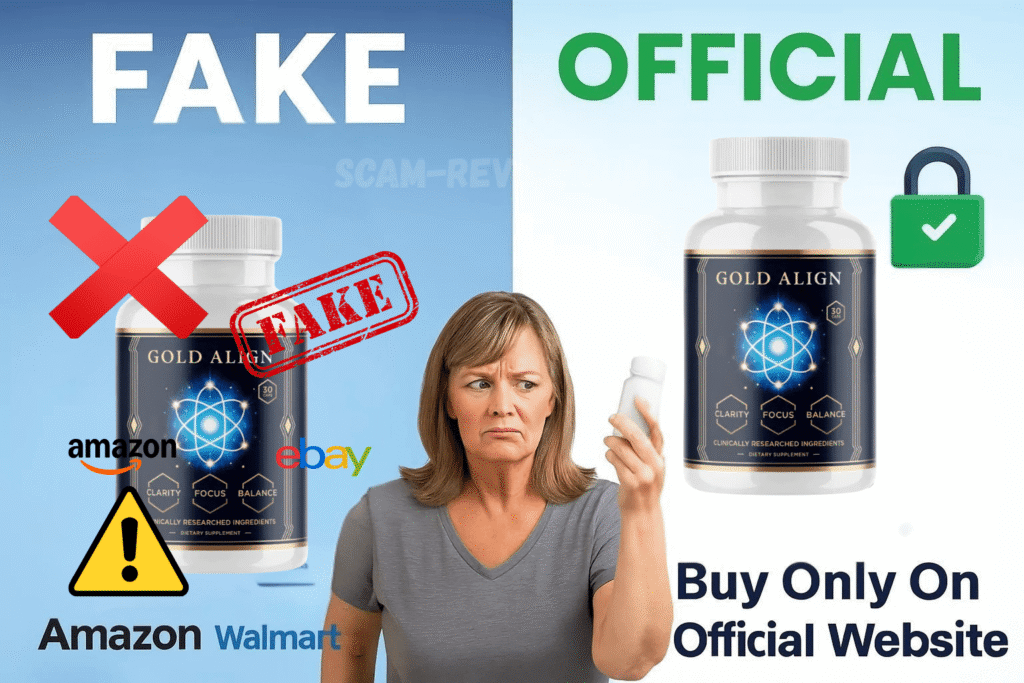 GoldAlign scam fake and real bottle GoldAlign scam fake and real bottle