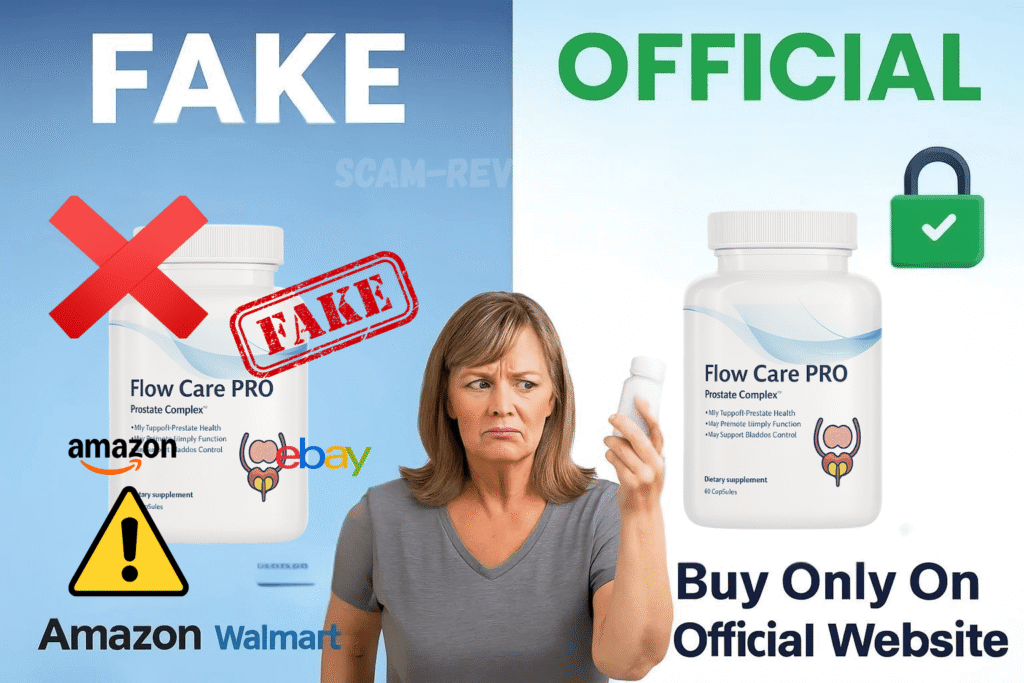 Flow Care PRO scam fake and real bottle
